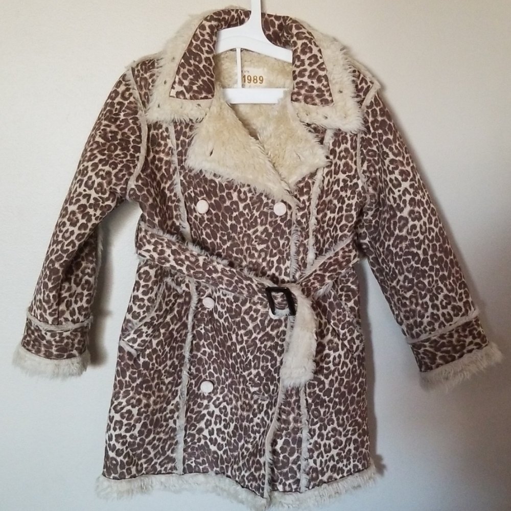 Fur lined Leopard Print Jacket